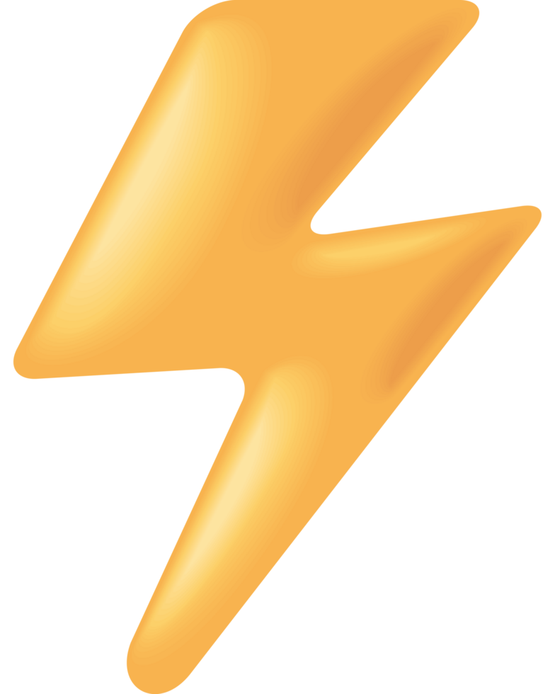 thunder ray golden color icon png