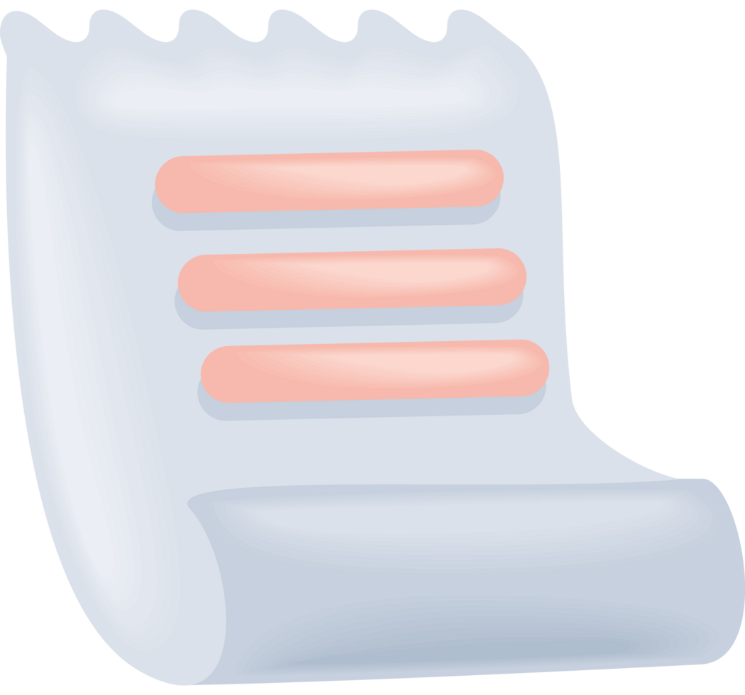 shopping receipt paper commercial icon png