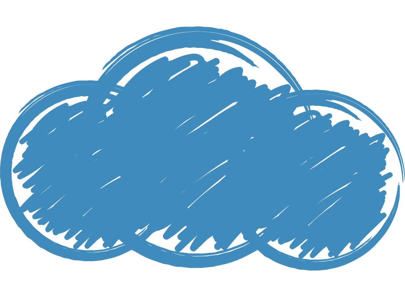 blue cloud brush stroke png