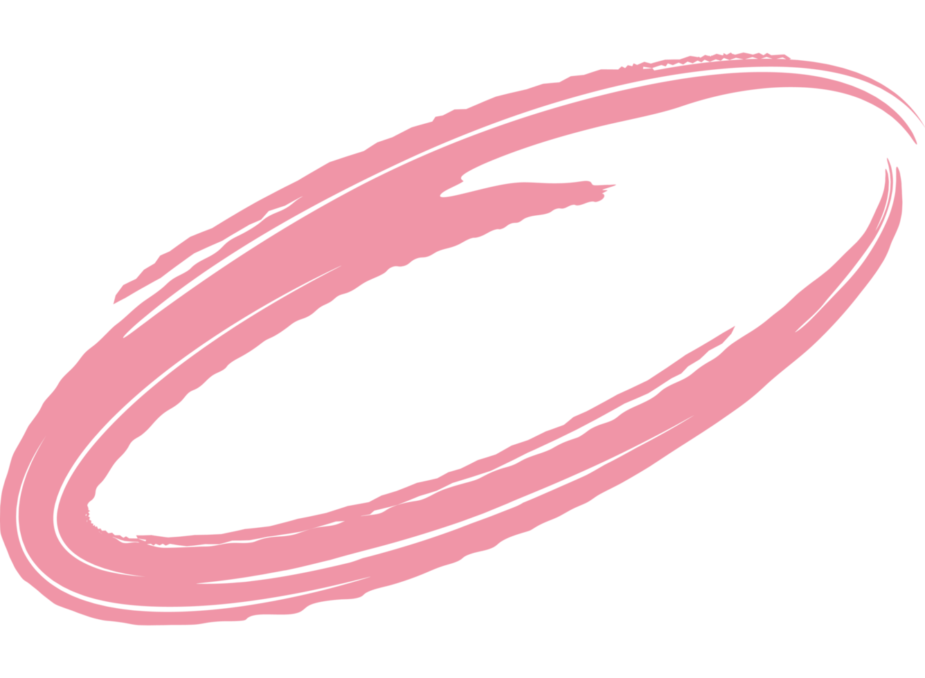 pink circle geometric shape in brush stroke png