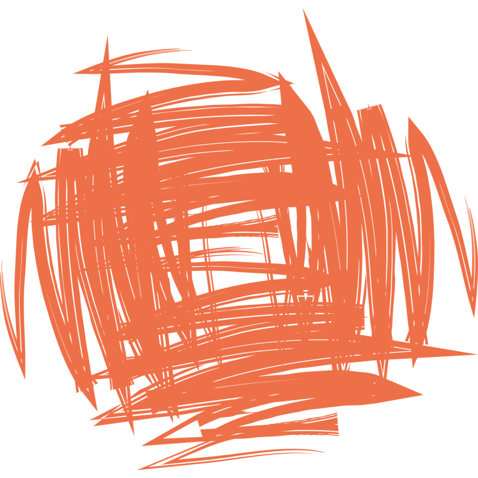 brushstroke of shapes messy png