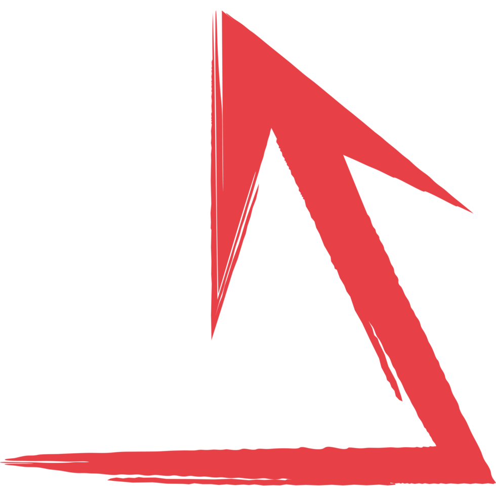 red arrow up brushstroke png