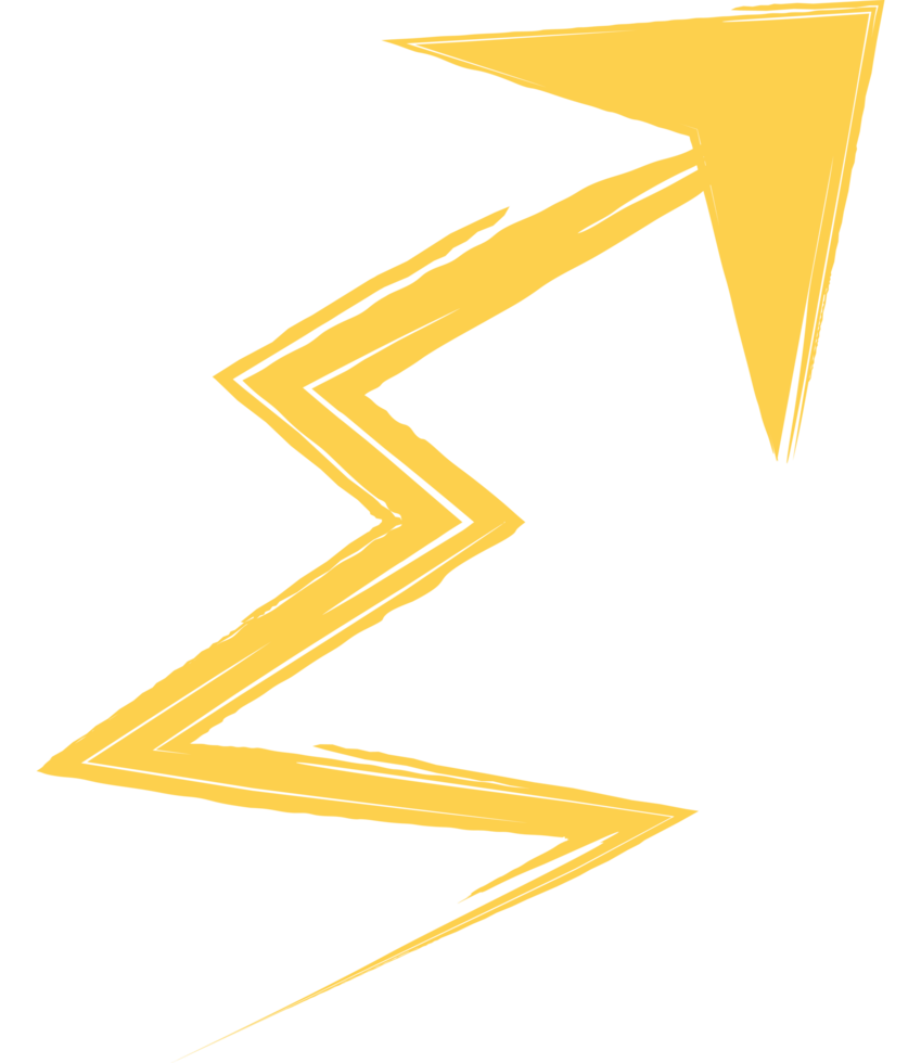 lightning arrow geometric shape png