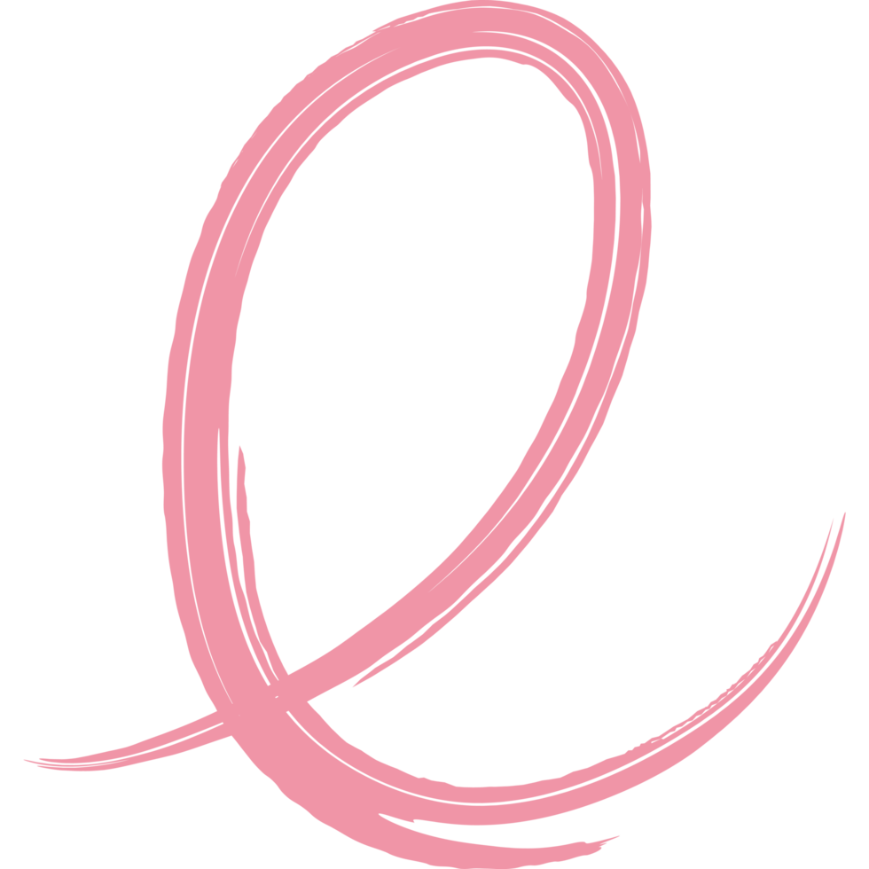 pink stroke in geometric shape png