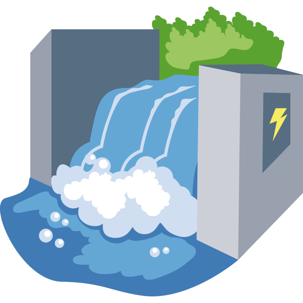 hydro renewable energy station png