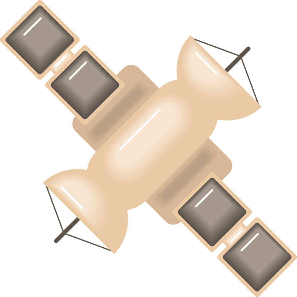 space satellite technology isolated png