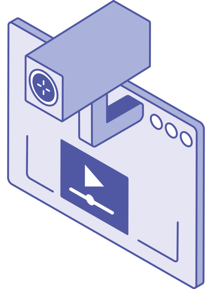 surveillance camera security isometric png