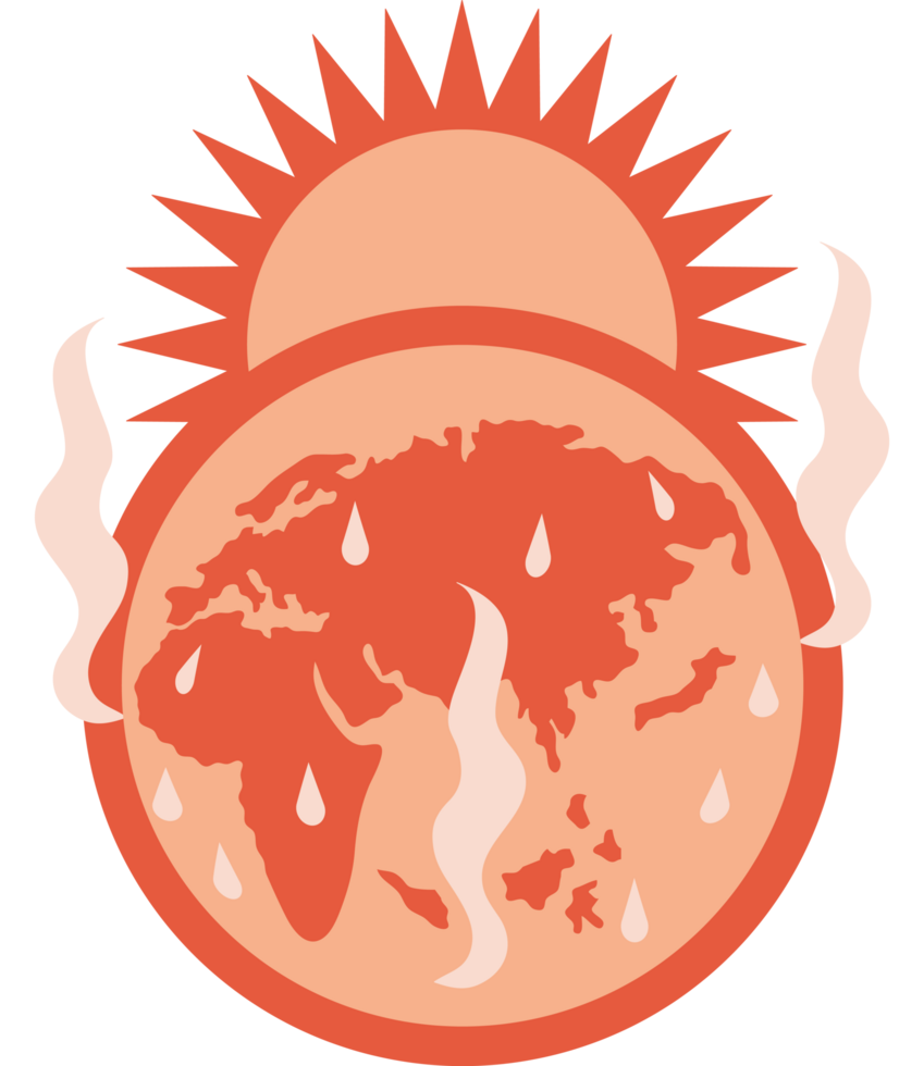 earth sun global warming png