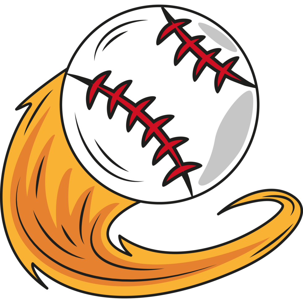 baseball fire ball png