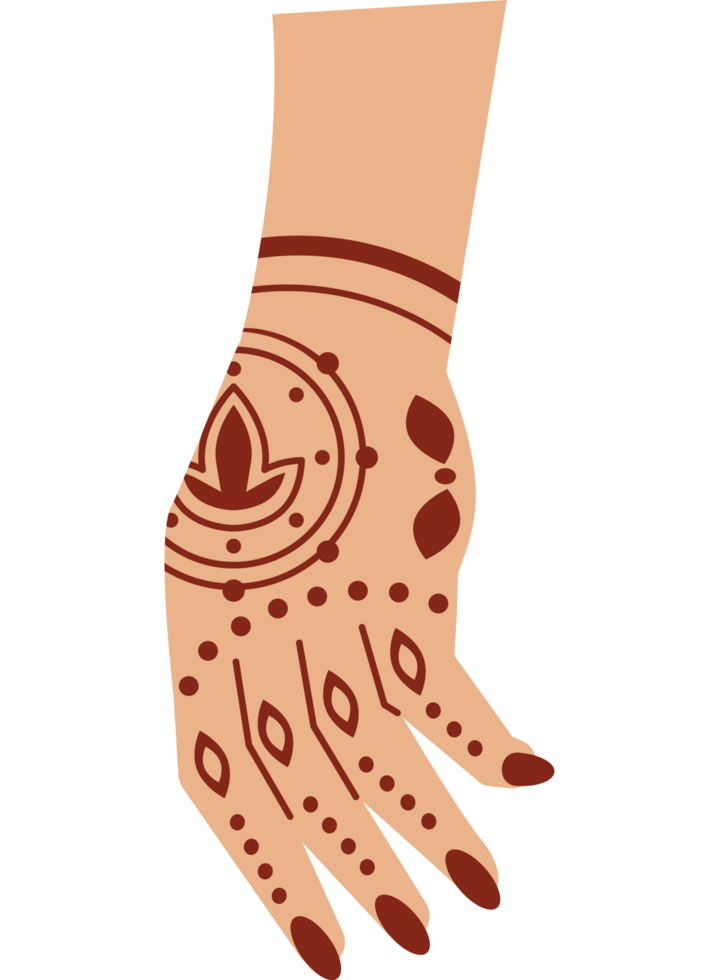 mehndi on hand png