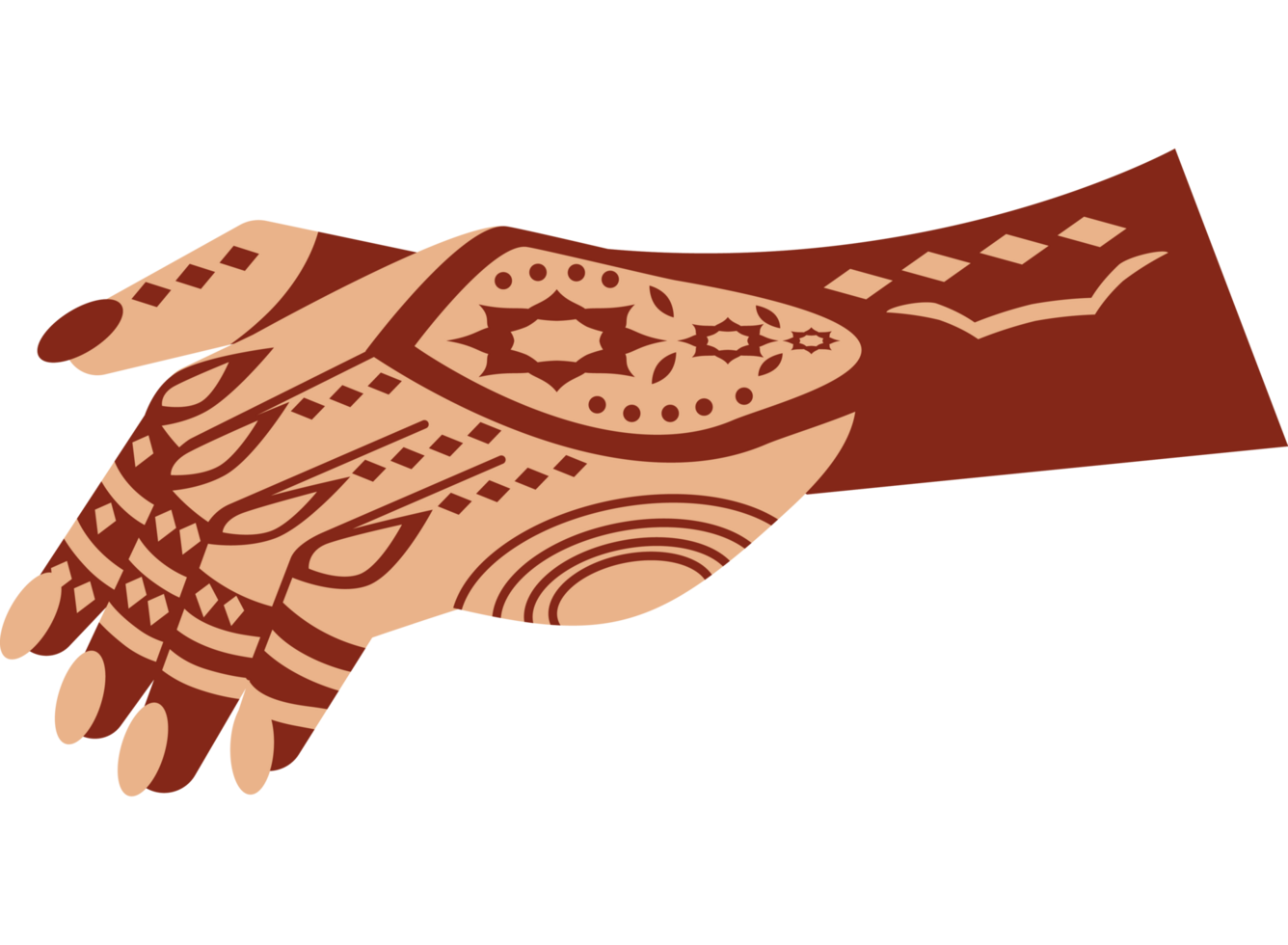 mehndi henna tattoo on hand png