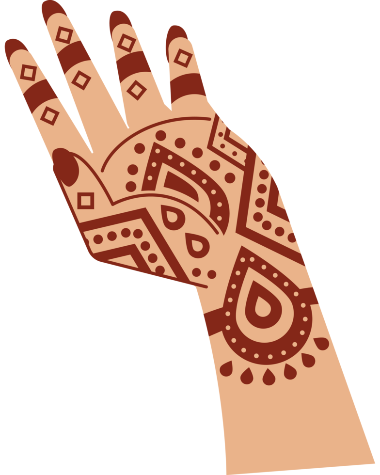 mehndi henna design for hand png