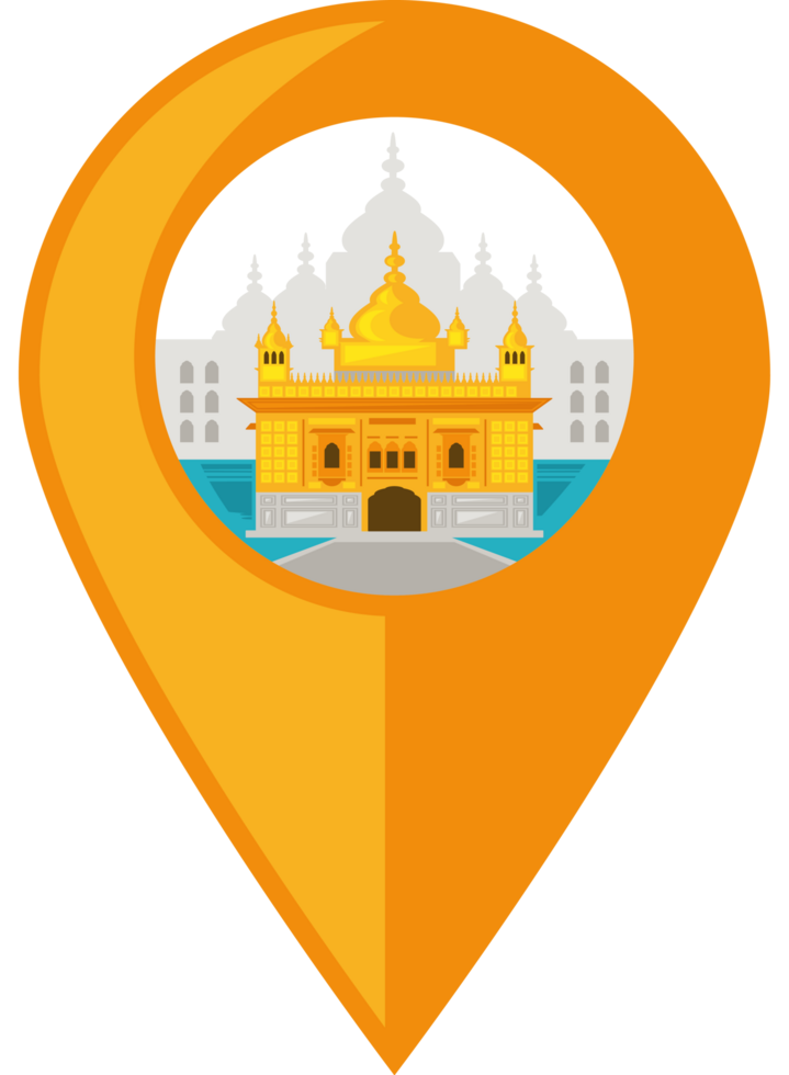 golden temple location pin png