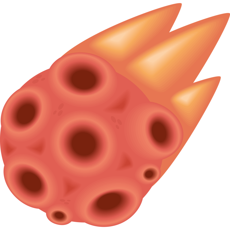space asteroid cartoon icon png