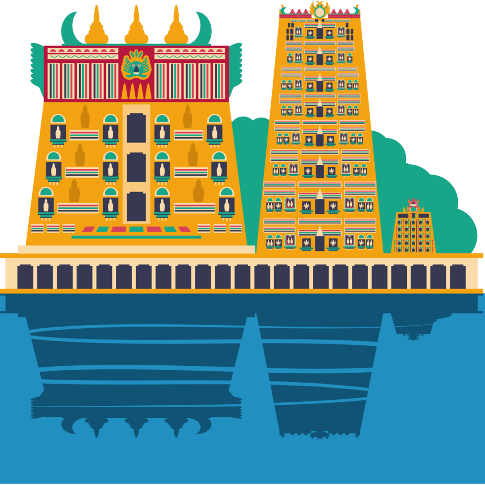 meenakshi temple historical png