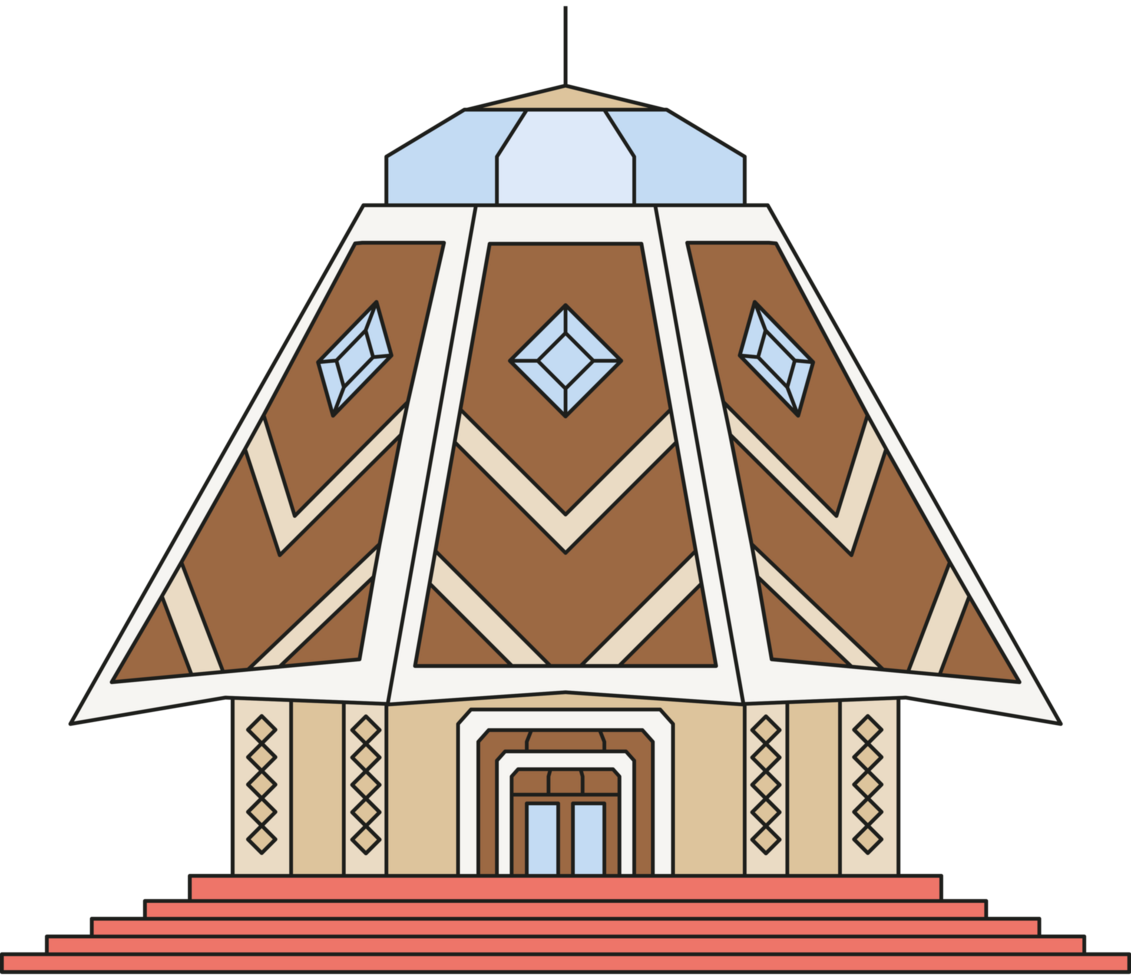 bahai temple isolated design png