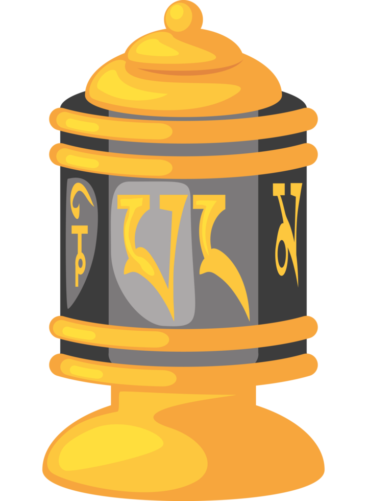 tibetan prayer wheel for losar design png