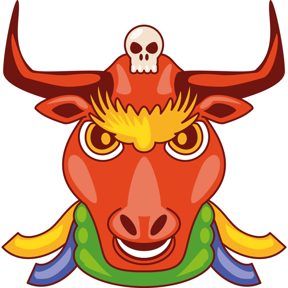 losar costume mask png