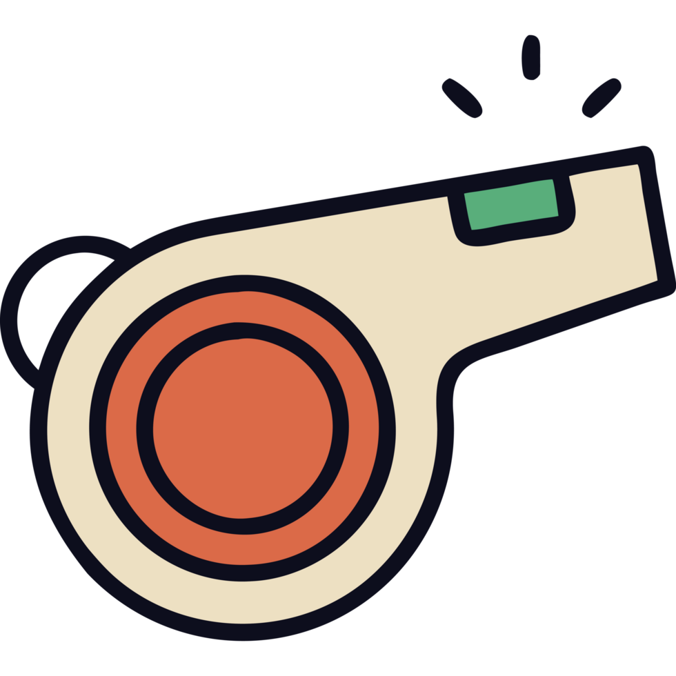 Emergency whistle for outdoor safety png