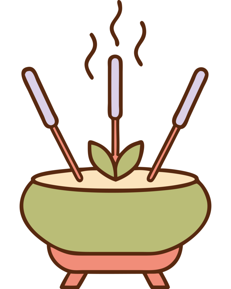 Incense burner aromatherapy relaxation icon png