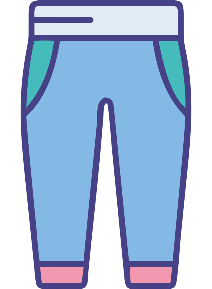 Sports leggings athletic wear fitness clothing icon png