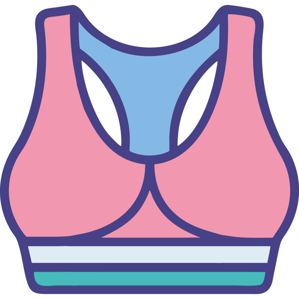 Sports bra athletic wear fitness clothing icon png