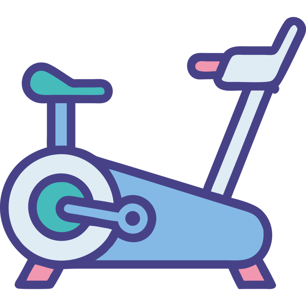 Stationary bike gym fitness cardio workout icon png