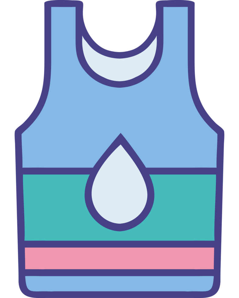 Sleeveless gym vest breathable fitness training icon png