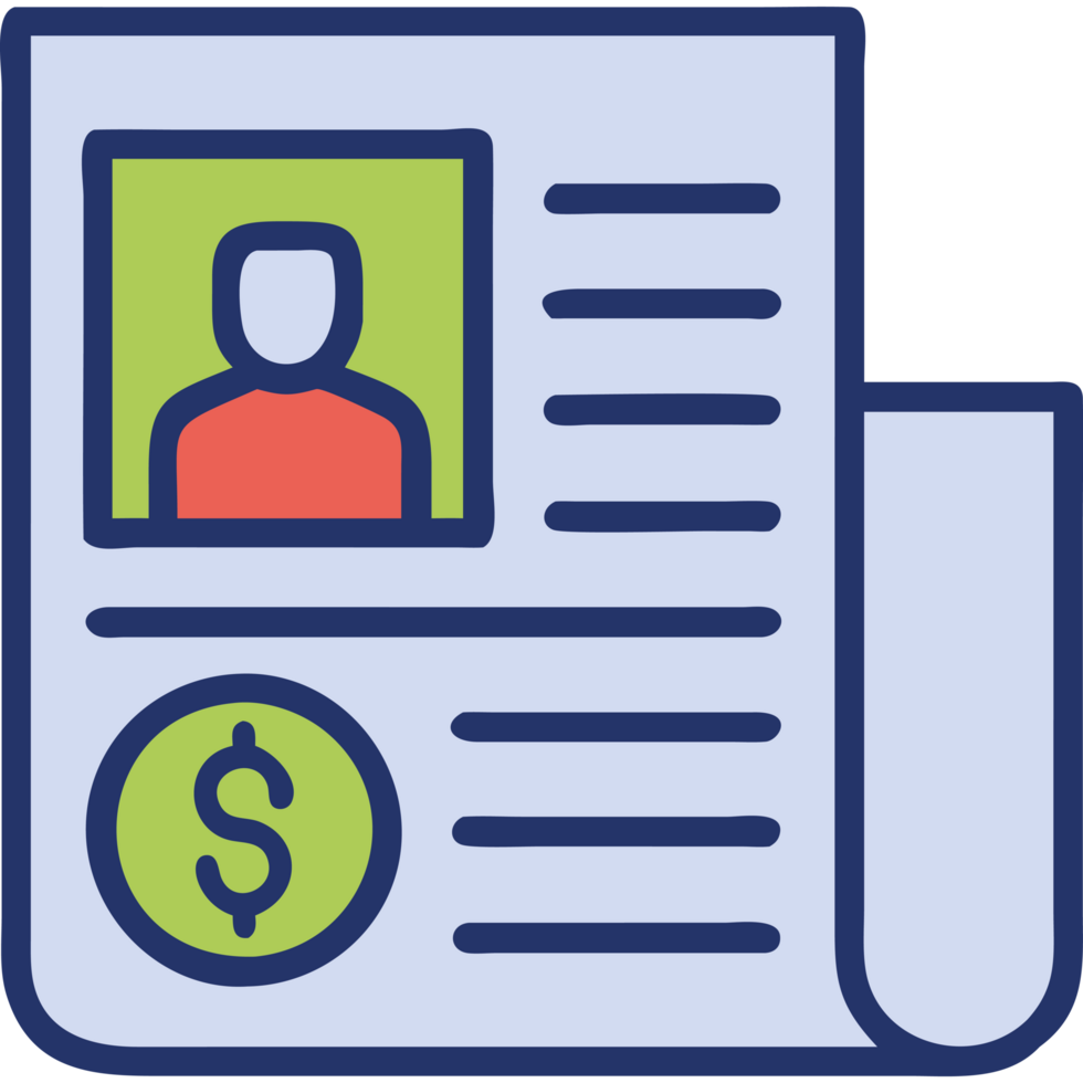 Financial crisis personal identification and loss concept png