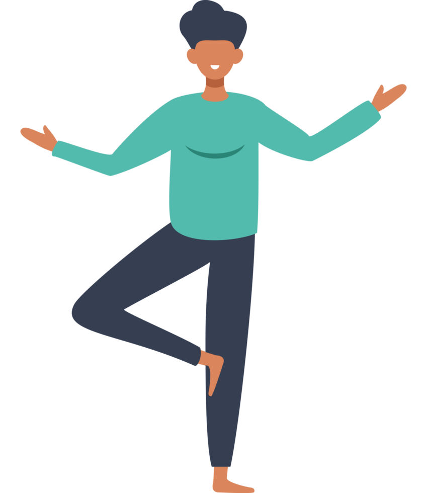 Mind and Body Tree Pose Yoga Balance png