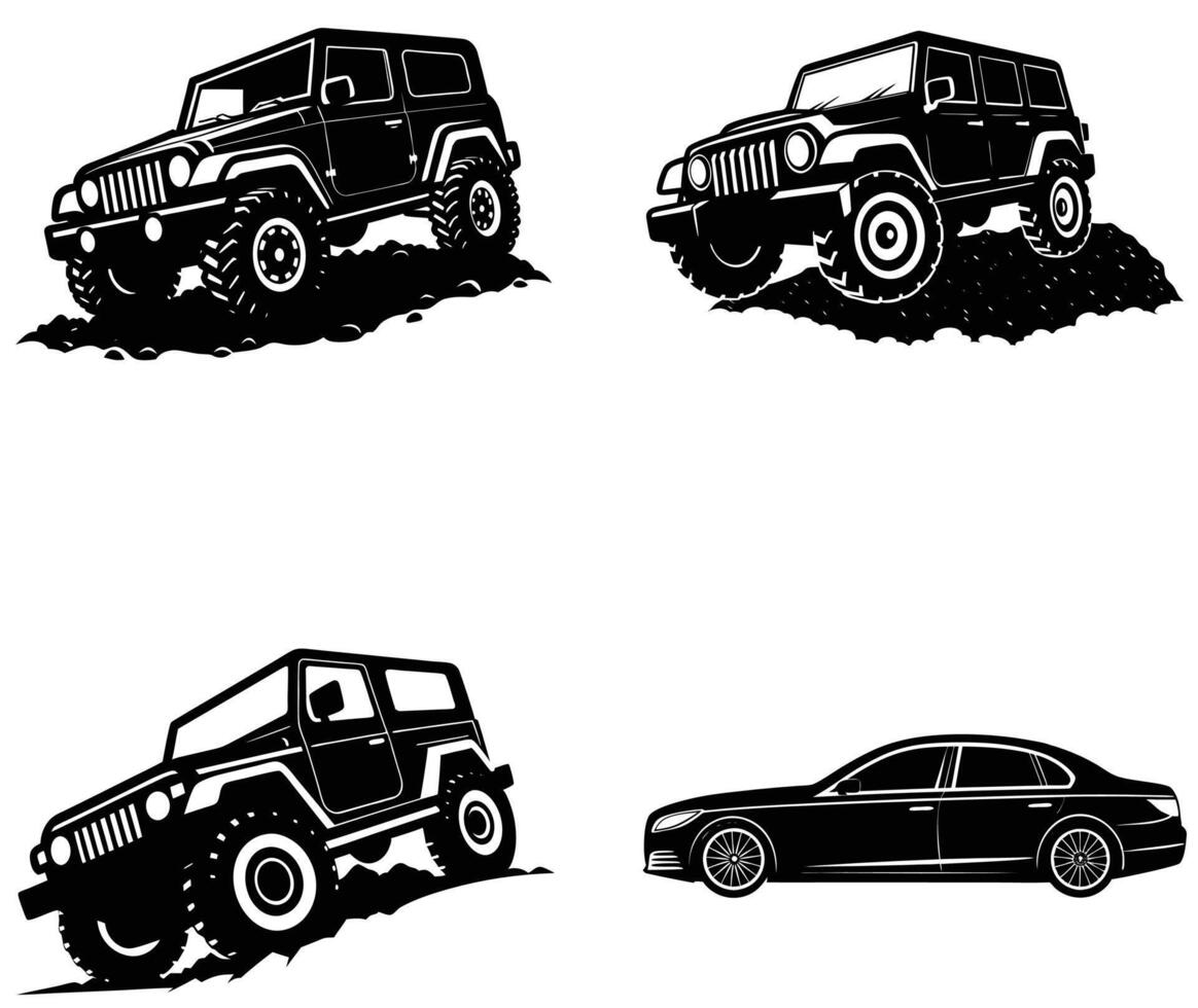 Off-Road Jeep for Adventure Enthusiasts vector