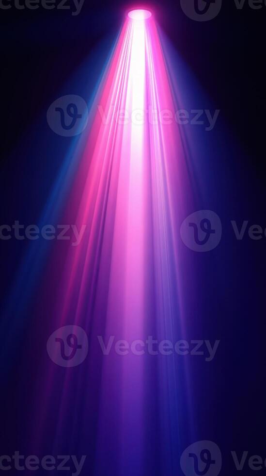 Colorful light beams create an atmospheric backdrop for a vibrant event or performance at night photo