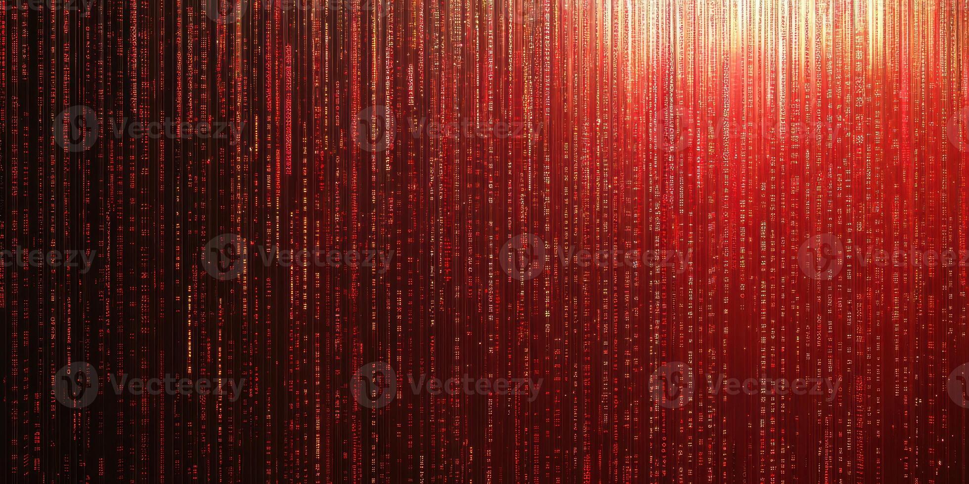 Exploring vibrant red light patterns creating an abstract digital background photo