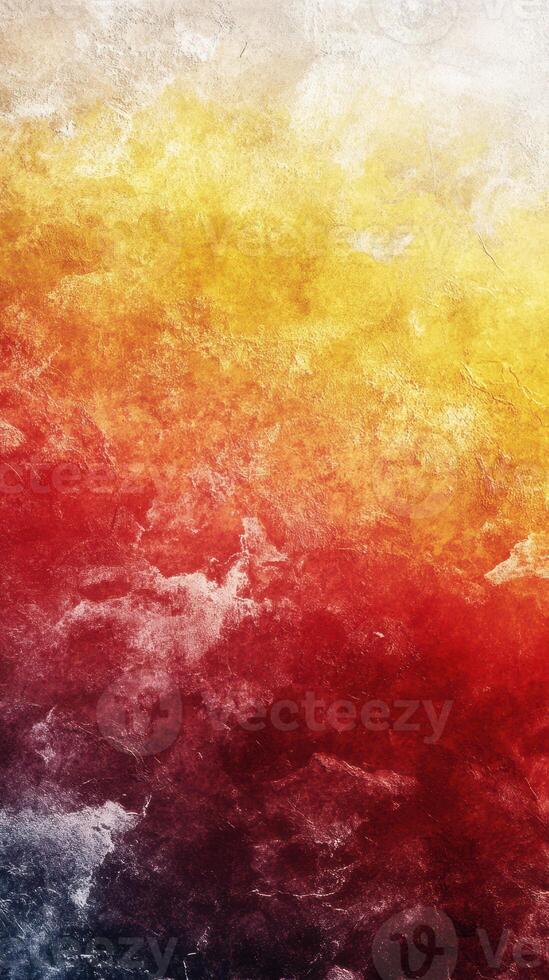 Vibrant texture with warm colors blending in an abstract pattern showcasing red, orange, and yellow shades photo