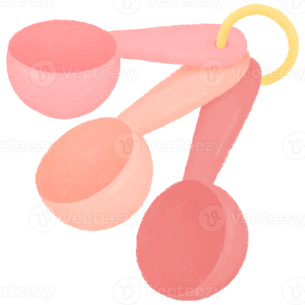 Set of measuring spoons png