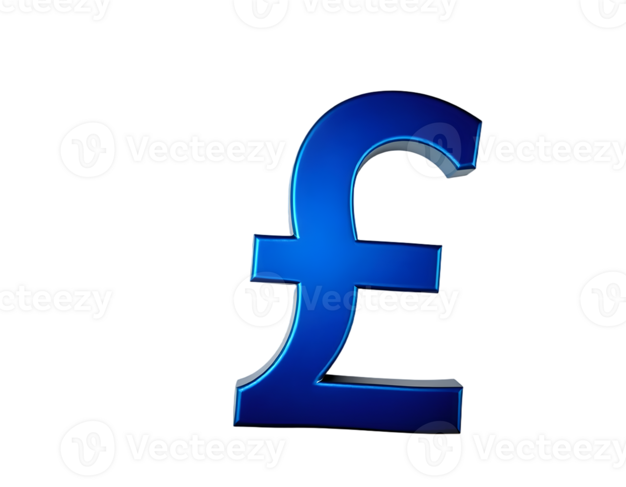 3d blue pound sign isolated on transparent background with clipping path png