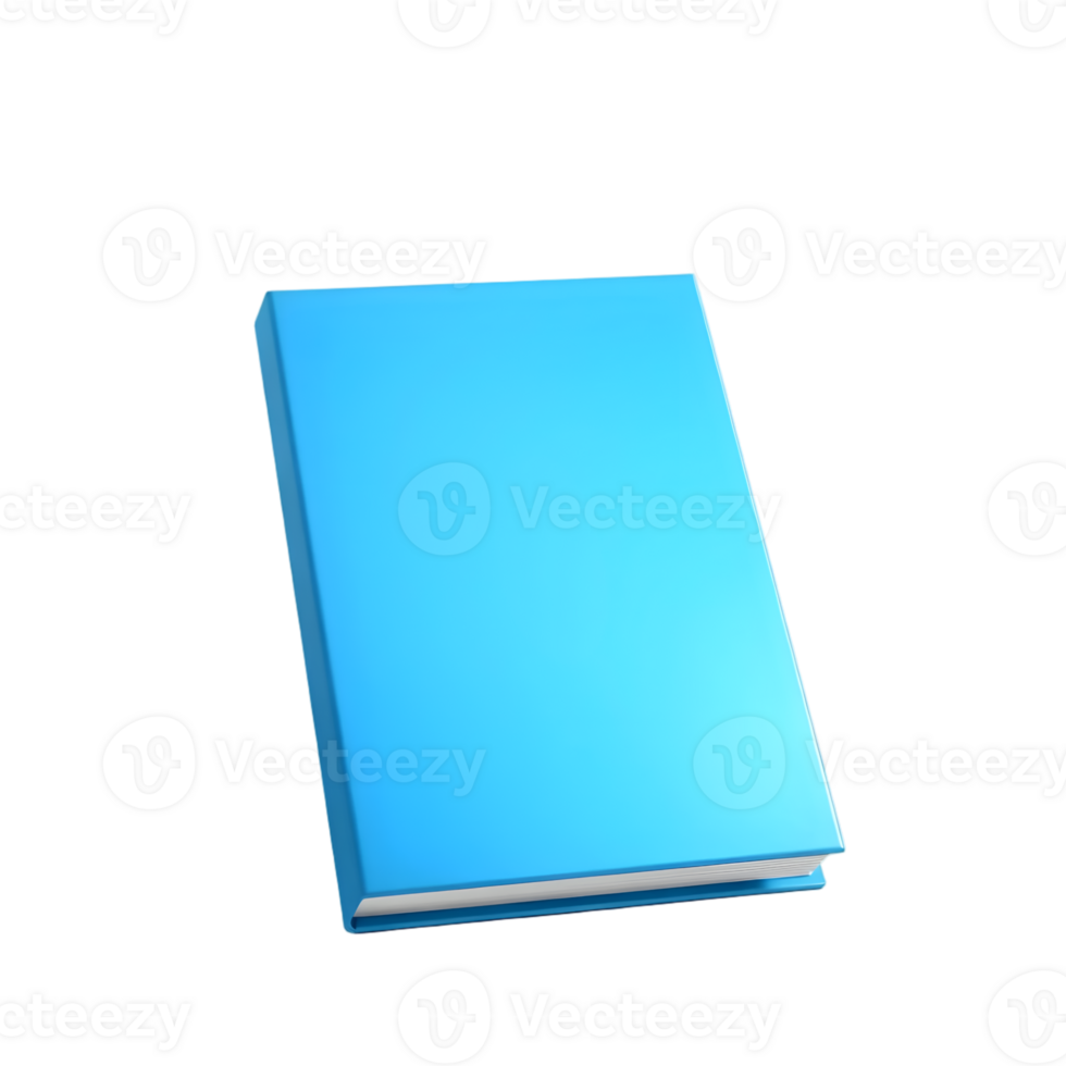 Blue book on a transparent background png