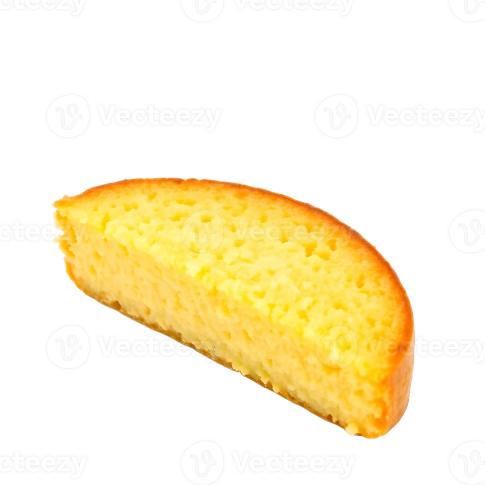 Slice of Cornbread Isolated on Transparent Background png