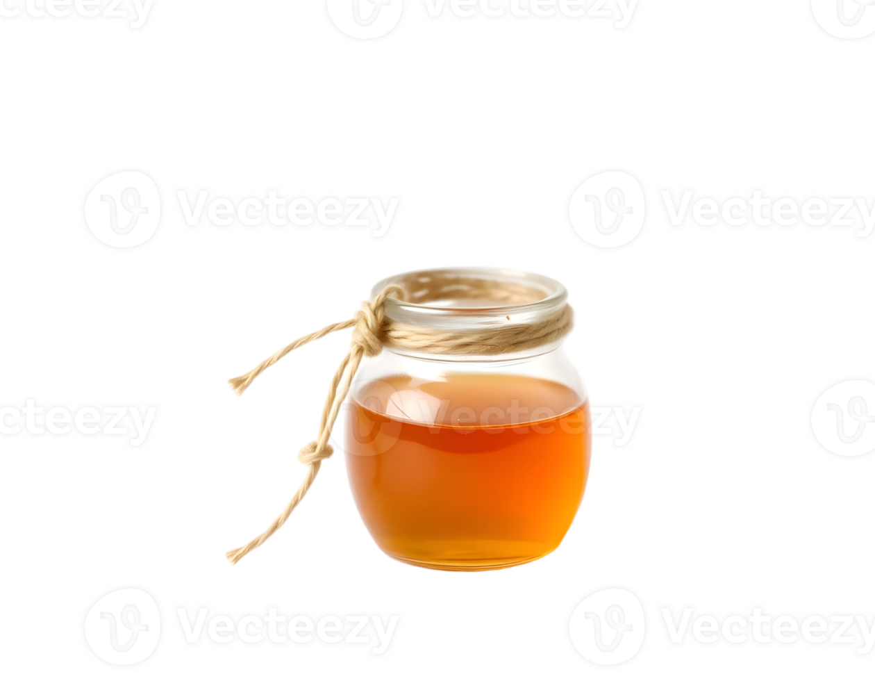 Honey in a jar isolated on transparent background png
