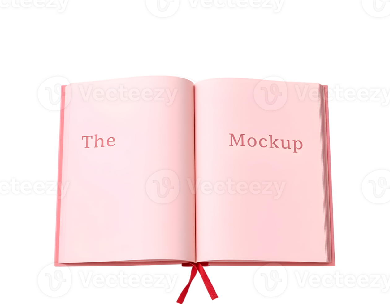 Notebook mockup isolated on transparent background png
