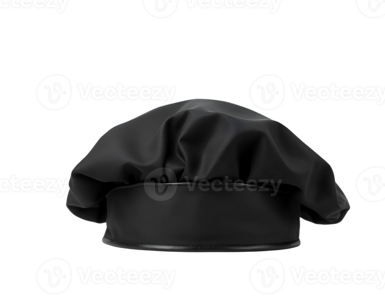 Black cap isolated on transparent background png