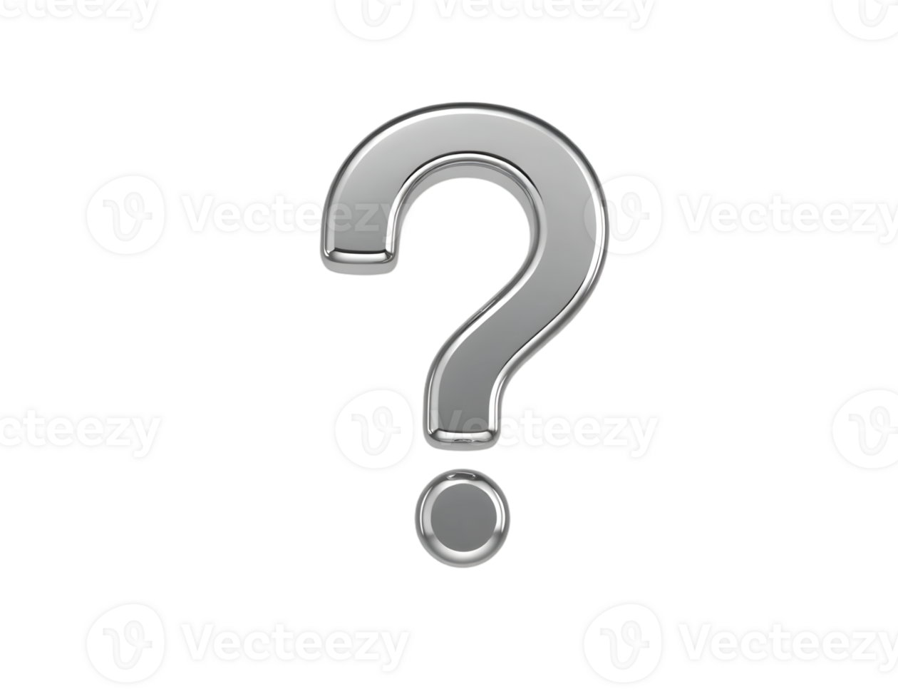 Question mark icon on transparent background png