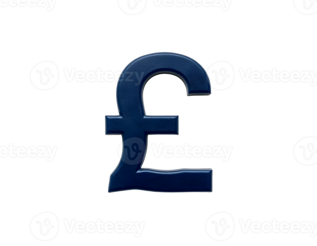 Pound sterling sign isolated on a transparent background png