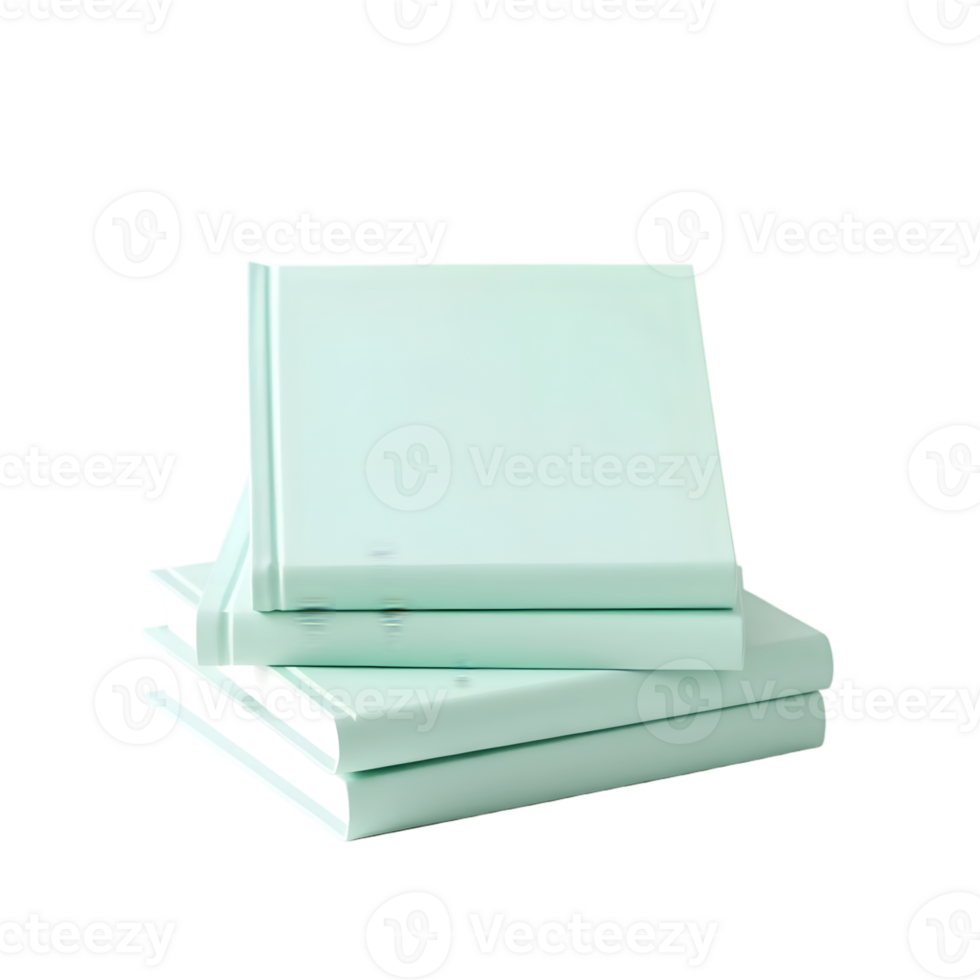 Stack of green gift boxes isolated on transparent background png