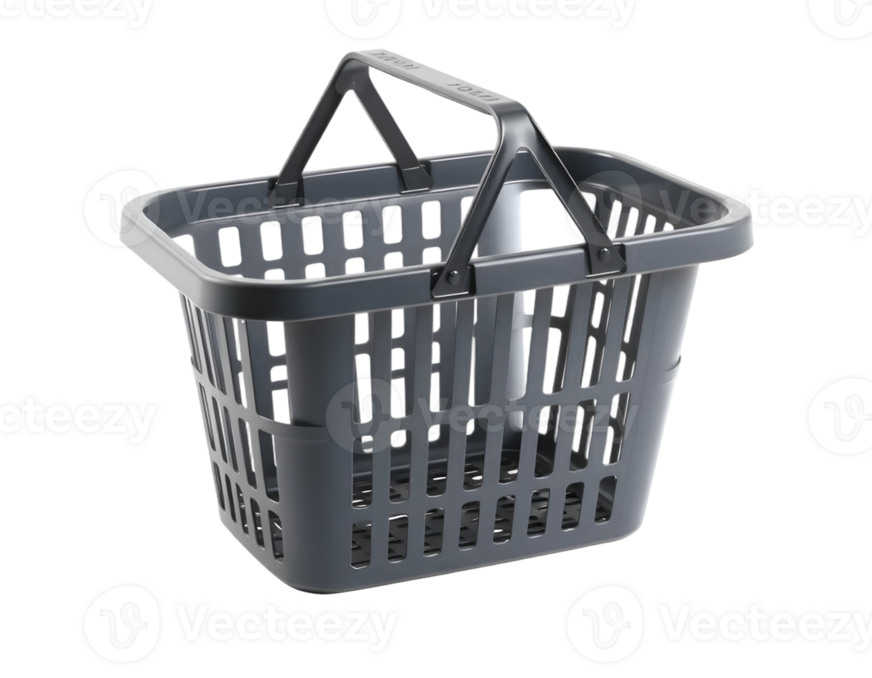 Empty shopping basket isolated on a transparent background png