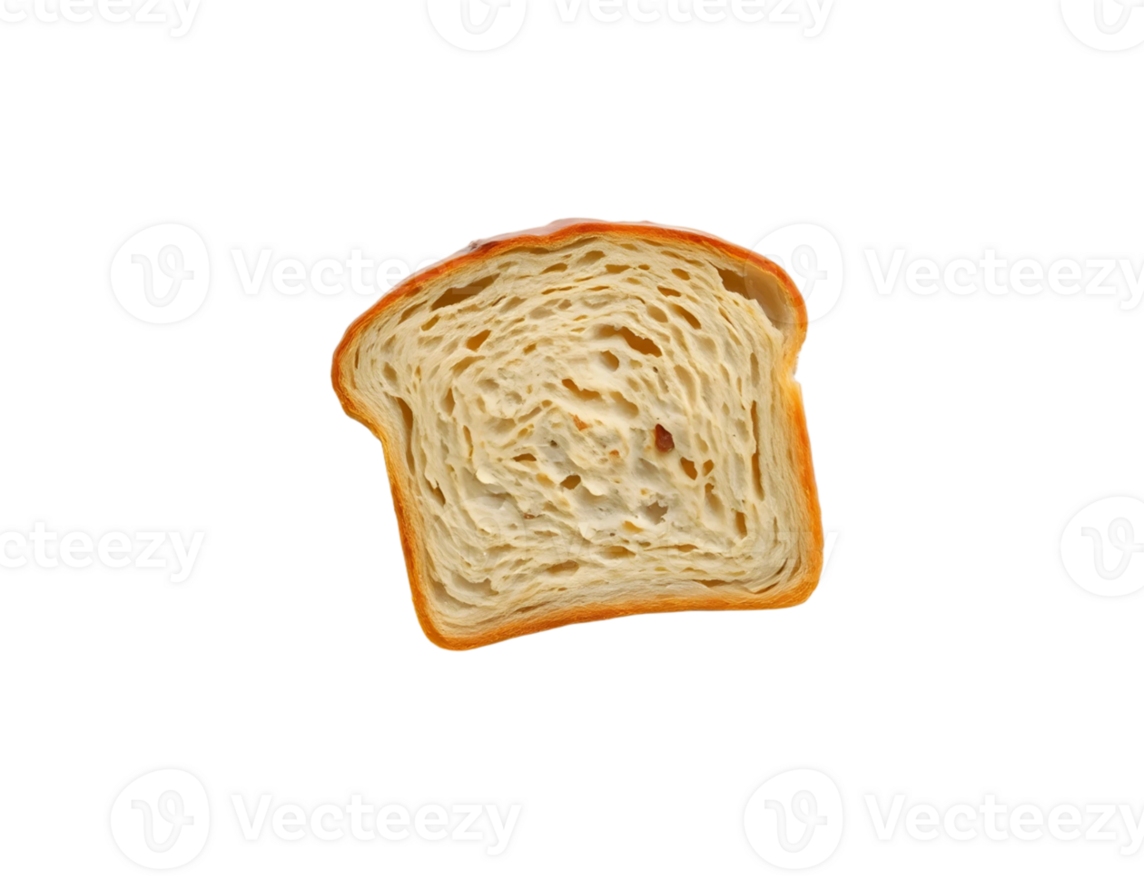 Slice of bread isolated on transparent background png