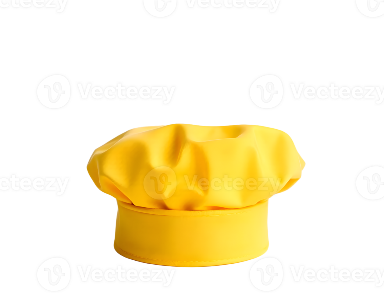 Yellow chef hat isolated on a transparent background png