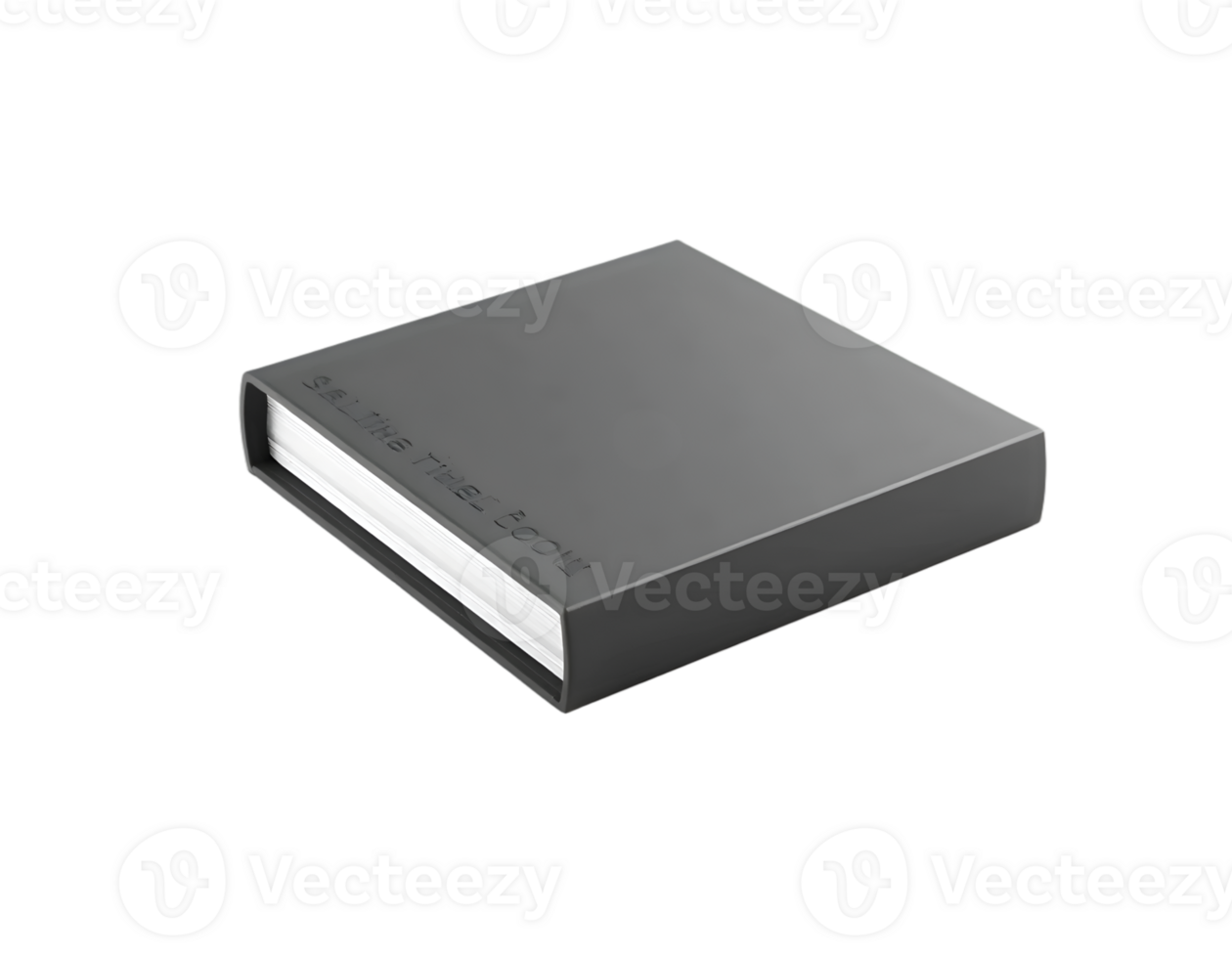 Black book isolated on a transparent background png