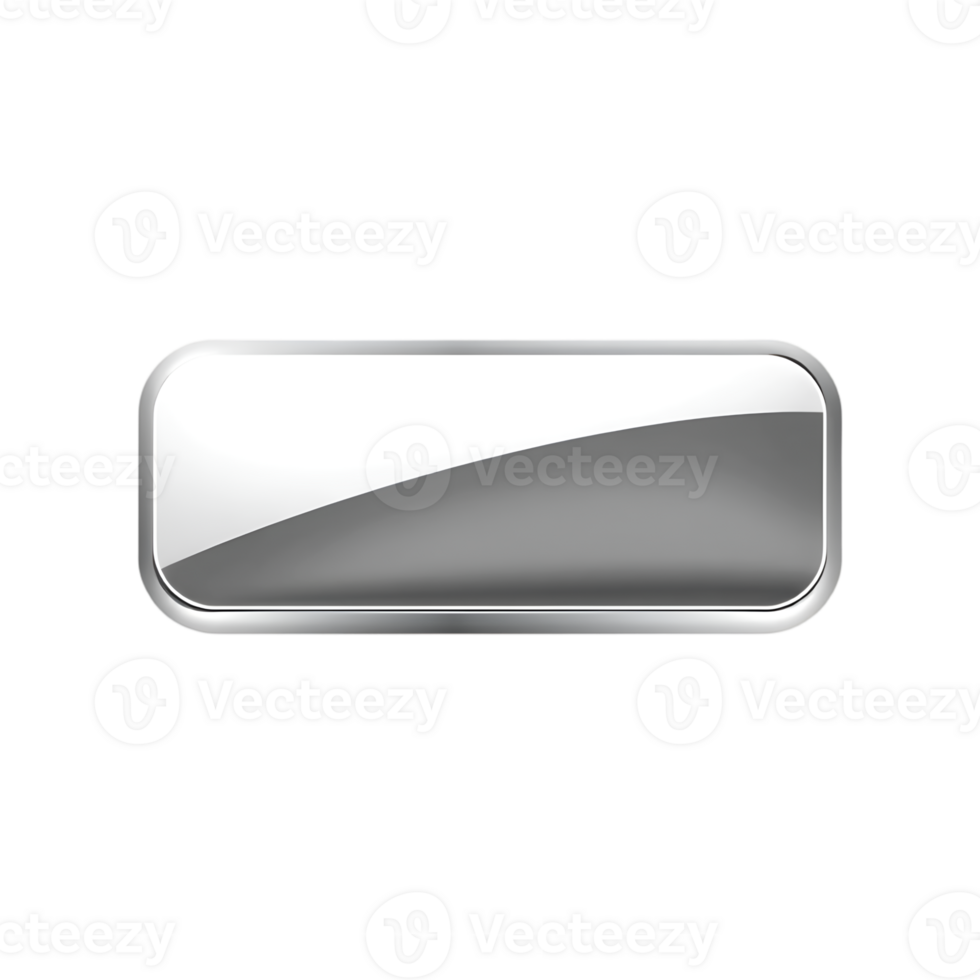 Glass button on a transparent background png