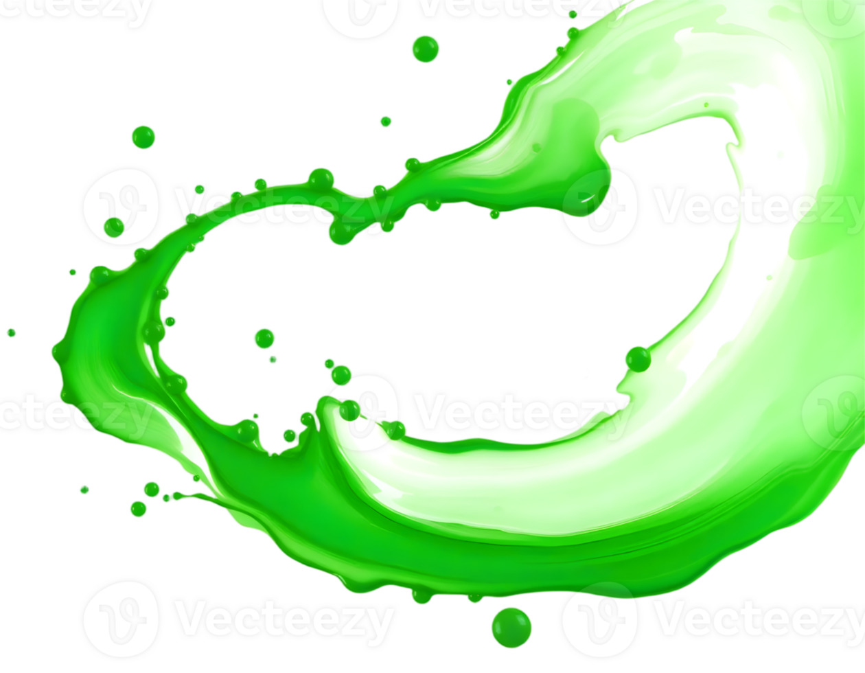 Green Paint Splash Isolated Transparent Background png